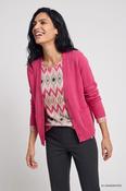 Olsen Henny Cardigan With V-Neck And Button Placket - Mountain Resort - Redberry - 38