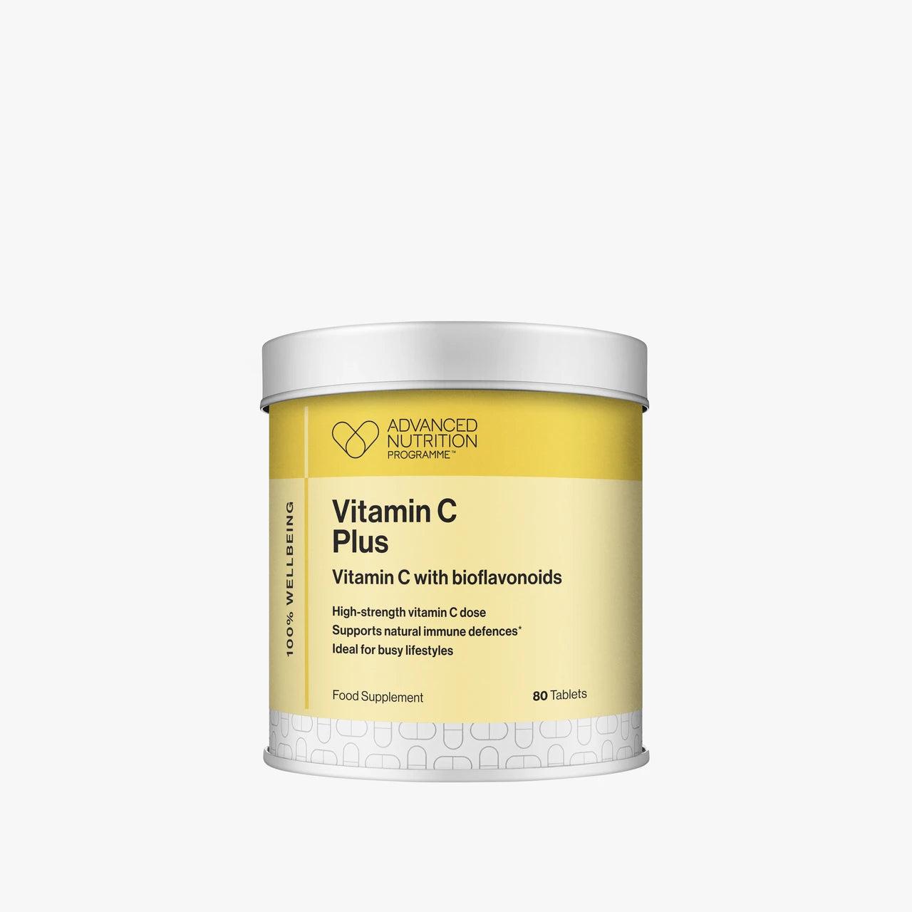 Advanced Nutrition Programme Vitamin C Plus with Bioflavonoids - 80 Tablets for Immune Support & Skin Health