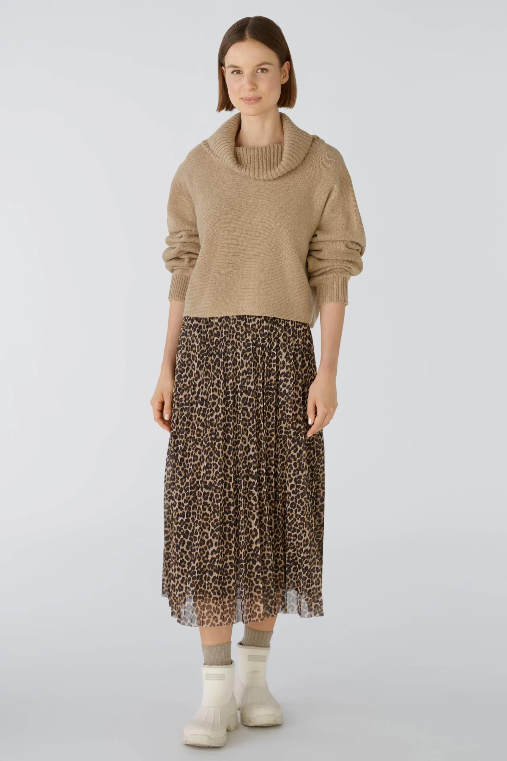 Mesh leopard top skirt