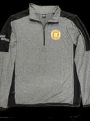 Quarter zip tops - grey/black image