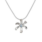 Sterling Silver Medium Daisy Pendant image