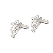 Sterling Silver Treble Clef Cufflinks image