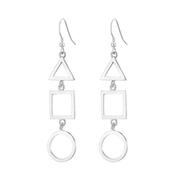 Drop Sterling Silver Sacred Geometry Earrings
