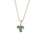 Solid Gold Seeds Of Life 3 Oval Pendant image