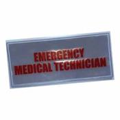 Emergency Medical Technician Badge Large Red