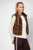 Monari Faux fur vest in Leopard Print image