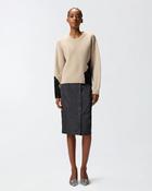 Pinko Crew Neck Sweater with Lace