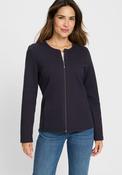 Olsen Long Sleeve Jersey Jacket in  Navy