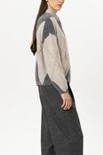 Luisa Cerano Patterned Alpaca-Blend sweater in Gret