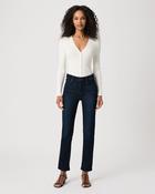Paige Cindy Reverse Seamed Beltloops Straight Jeans in The Forum image