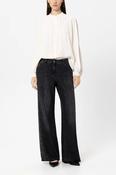 Luisa Cerano Long-Sleeve Blouse in Silk Blend