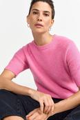 Rich &amp; Royal Seamless Short Sleeve Sweater in Pink Radiance