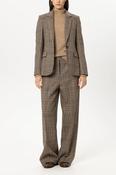 Luisa Cerano Checked Blazer in Multi