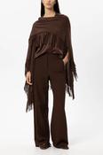 Luisa Cerano Cape made of Alpaca Mix in Marone