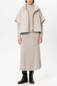 Luisa Cerano Wool-Blend Outdoor Cape in Pearl image