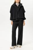 Luisa Cerano Wool-Blend Outdoor Cape in Anthracite image