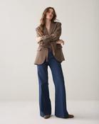 Summum Superflared Denim with Pinstripe