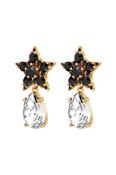 Dyrberg/Kern Hydra Earrings in Black/Silver