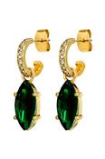 Dyrberg/Kern Junipe Earrings in Emerald
