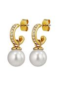Dyrberg/Kern Liora White/Gold Earrings image
