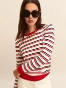 Emme Alpe Sweater in Red/White