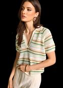 Riani Stripe Sweater with Short Sleeves