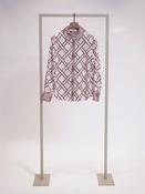 Herzen Shirt Collar Blouse in Sakura Burgundy image