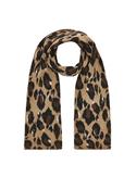 Codello Knitted Scarf with Polyester Blend with Leopard Pattern image