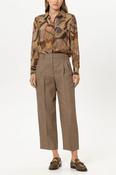 Luisa Cerano Glen Check Tapered Pants