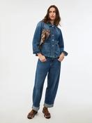 iBlue Charlotte Barrel-Leg Jeans in Blue image