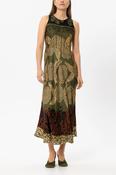 Luisa Cerano Maxi Dress with Leaf Print image