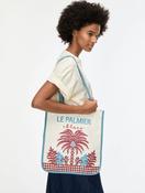 iBlues Limone Printed Bag in Cream image