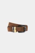 Luisa Cerano Leather Belt in Carmel