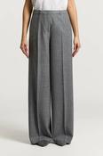 Peserico Viscose Wool Trousers in Eclipse Gray image