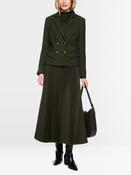 MarcCain Fitted Double-Breated Blazer in Forest Night