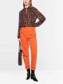 MarcCain Abstract Houndstooth Blouse in Tigerlily