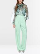 MarcCain Silk Pussy Bow Blouse in Misty Jade image
