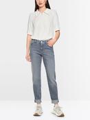 MarcCain SILEA slim fit jeans in platinum grey image