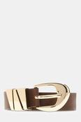 Guess Genuine leather belt in Brown