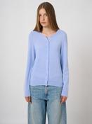 Repeat 100% Cashmere Fine-Knit Cardigan in Dust