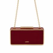 Lodi Burgundy and Gold Clutch image