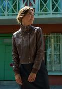 Oakwood Henriette Leather Jacket in Choco image