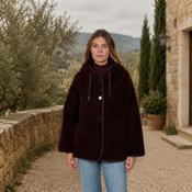 OakWood Faux Fur Jacket with Collar in Porto image