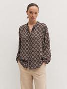 Emme Talento Blouse in Dark Brown Tie