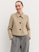Emme Gettito Jacket in Ecru Plain