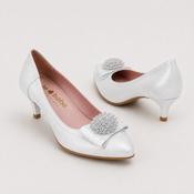 Le Babe Kitten Heel in Luce Grigio