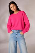 Liv Bergen Ella Graphic Sweater in Bright Rose image
