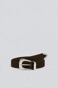 Suncoo Ailana Leather Belt in Cafe
