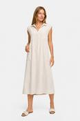 Catnoir Smock Midi Dress in Cream image