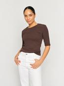 Mos Mosh O-Neck 3/4 Sleeve Tee in Deliciose